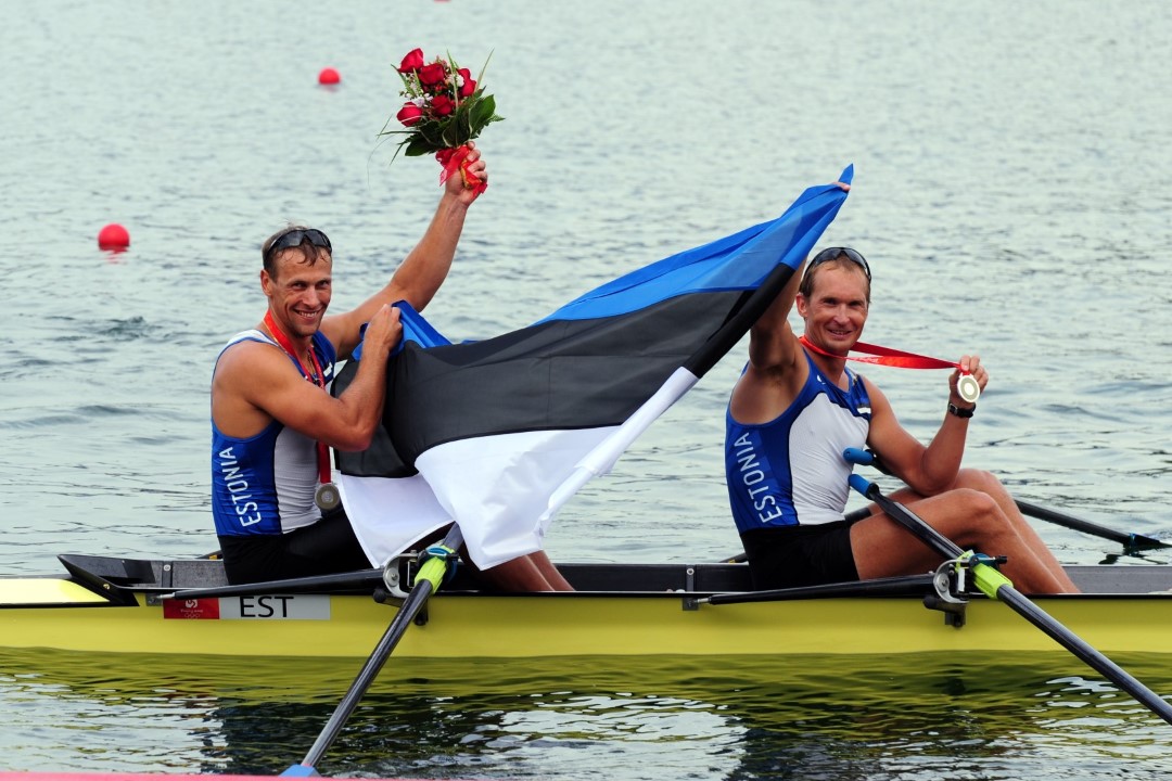 Tõnu Endrekson ja Jüri Jaanson: Pekingi olümpia (2008) hõbemedalistid (Foto: Raigo Pajula)